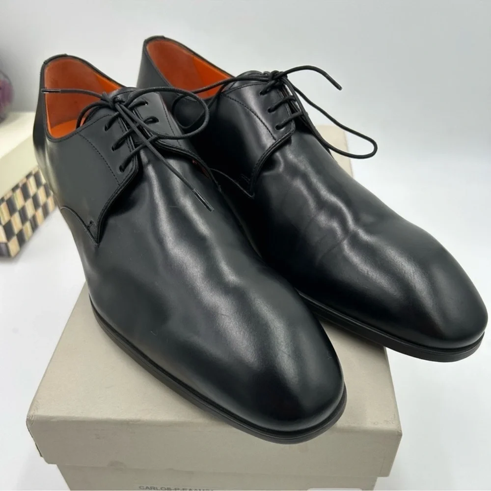 Men’s Santoni, shiny leather dress Oxford size 12 made in Italy